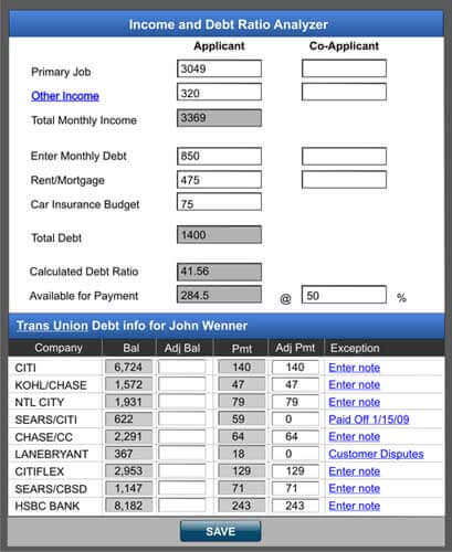 ProCredit Debt Analyzer