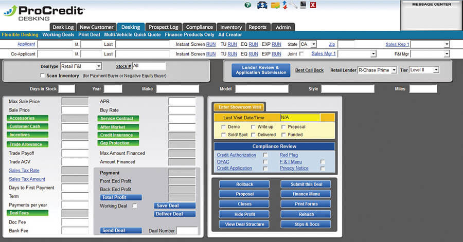 Need a desking system for your dealership